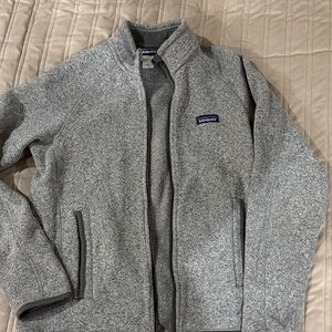 Patagonia Men's Zip-Up Gray Sweater
